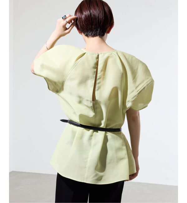 IENA「《一部店舗限定》袖ボリュームシアーブラウス」|シャツ・ブラウス|