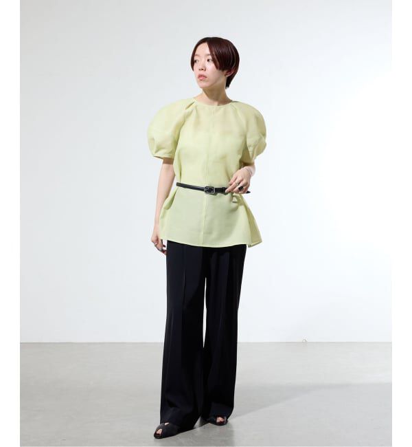 IENA「《一部店舗限定》袖ボリュームシアーブラウス」|シャツ・ブラウス|