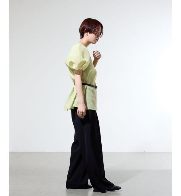 IENA「《一部店舗限定》袖ボリュームシアーブラウス」|シャツ・ブラウス|