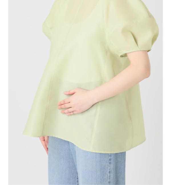 IENA「《一部店舗限定》袖ボリュームシアーブラウス」|シャツ・ブラウス|