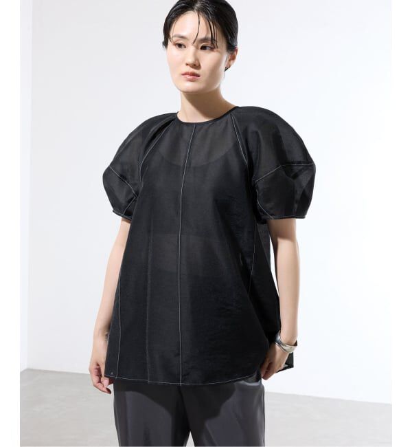 IENA「《一部店舗限定》袖ボリュームシアーブラウス」|シャツ・ブラウス|
