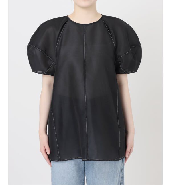 IENA「《一部店舗限定》袖ボリュームシアーブラウス」|シャツ・ブラウス|