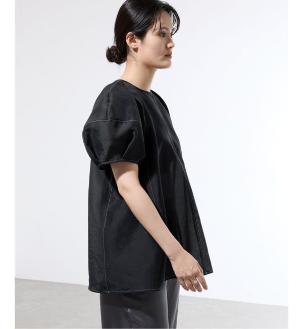 IENA「《一部店舗限定》袖ボリュームシアーブラウス」|シャツ・ブラウス|