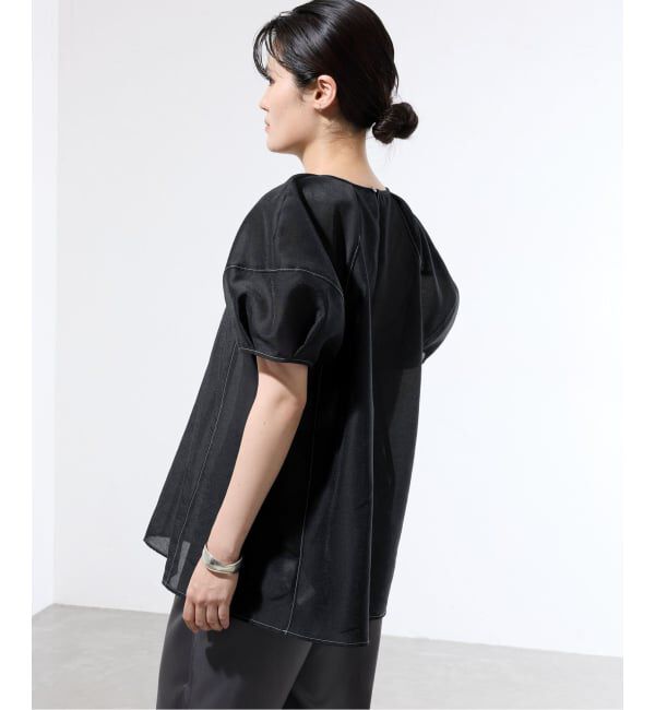 IENA「《一部店舗限定》袖ボリュームシアーブラウス」|シャツ・ブラウス|