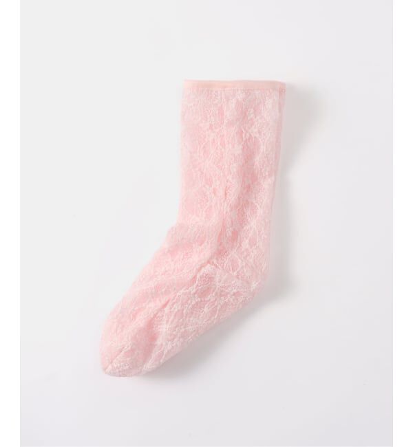 IENA LA BOUCLE「simone wild シモーネ ワイルド LACE ANKLE ソックス」|ソックス|ピンク