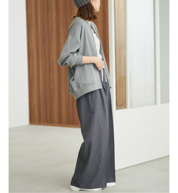 SLOBE IENA「《WEB限定/接触冷感/UVカット/吸水速乾/4サイズ展開/追加》ワイドスラックス」|スラックス|