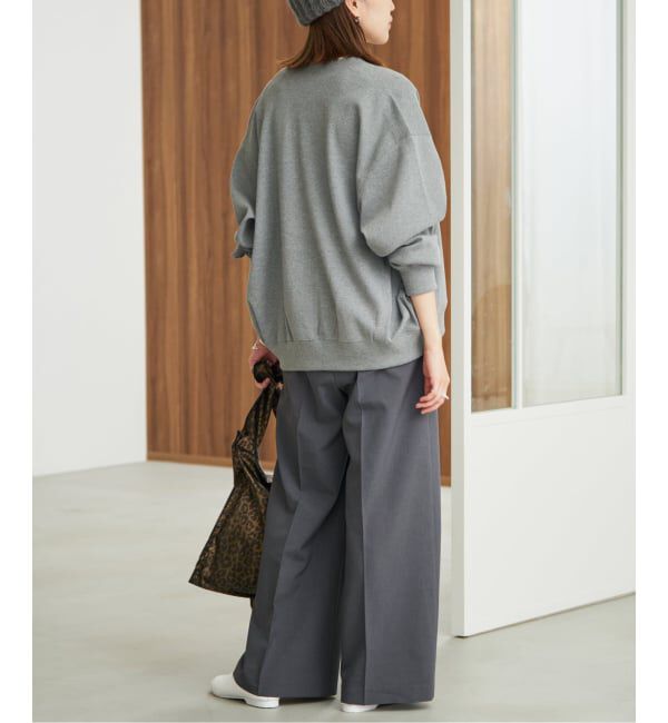 SLOBE IENA「《WEB限定/接触冷感/UVカット/吸水速乾/4サイズ展開/追加》ワイドスラックス」|スラックス|