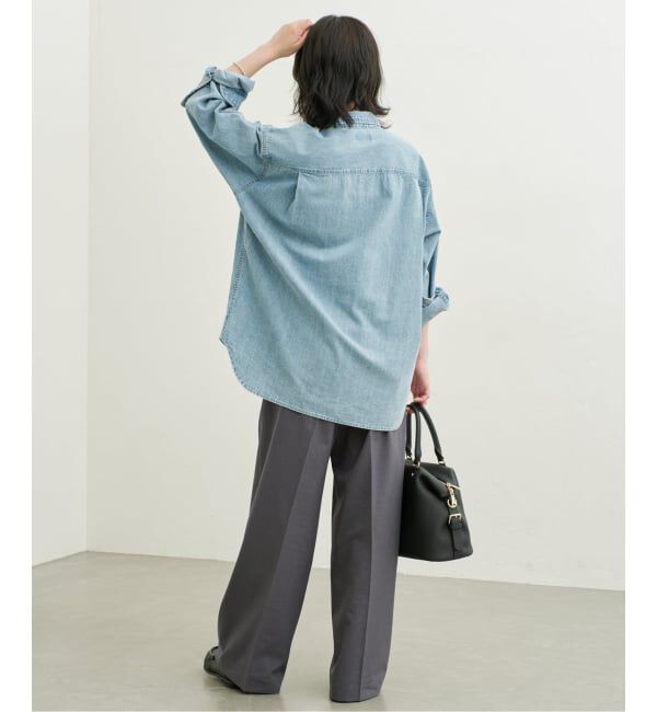 SLOBE IENA「《WEB限定/接触冷感/UVカット/吸水速乾/4サイズ展開/追加》ワイドスラックス」|スラックス|