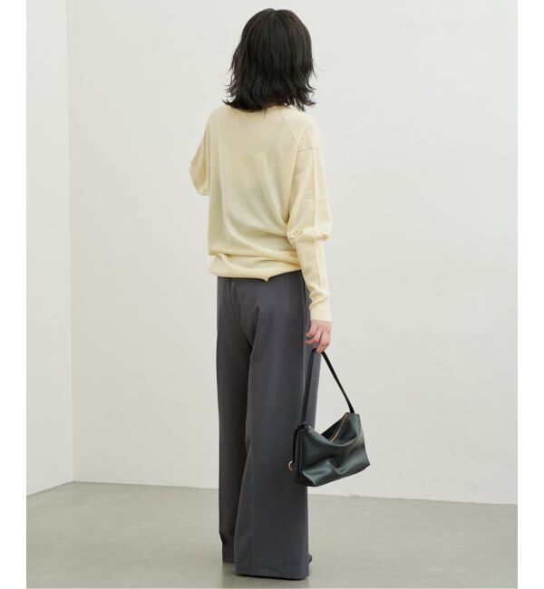 SLOBE IENA「《WEB限定/接触冷感/UVカット/吸水速乾/4サイズ展開/追加》ワイドスラックス」|スラックス|