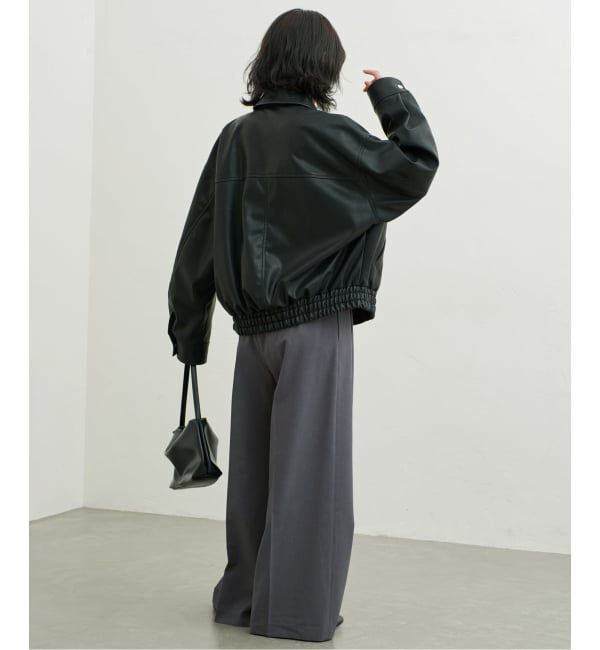SLOBE IENA「《WEB限定/接触冷感/UVカット/吸水速乾/4サイズ展開/追加》ワイドスラックス」|スラックス|