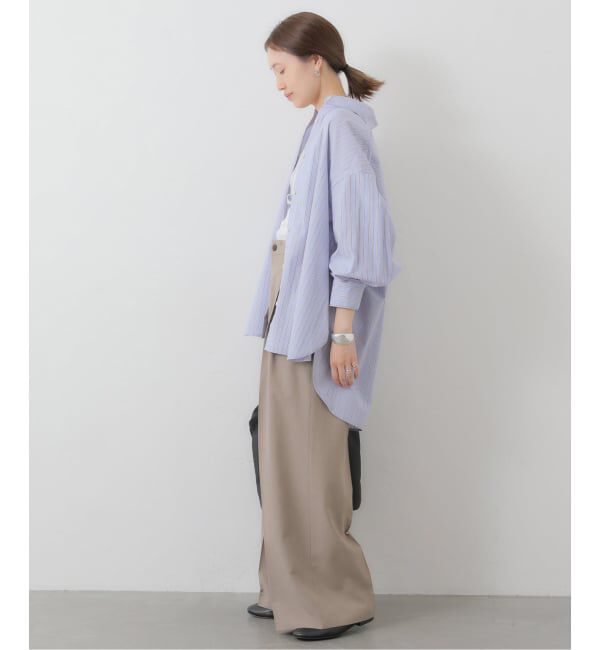SLOBE IENA「《WEB限定/接触冷感/UVカット/吸水速乾/4サイズ展開/追加》ワイドスラックス」|スラックス|