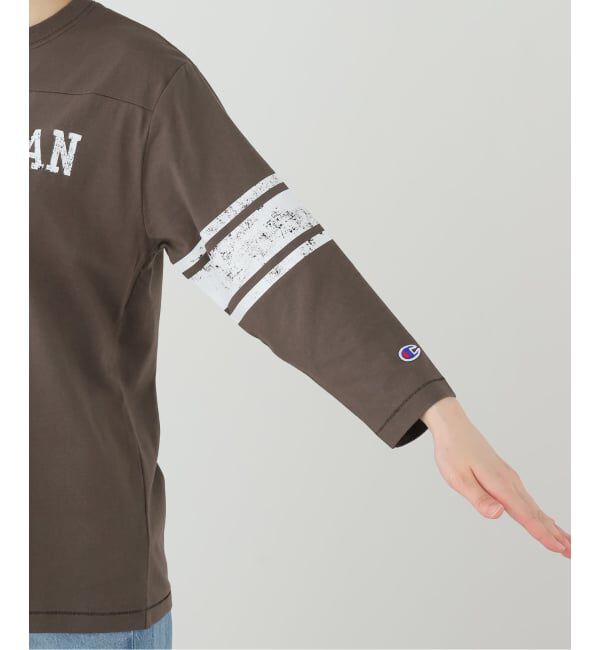 SLOBE IENA「Champion/チャンピオン 3/4 SLEEVE FOOTBALL T-SHIRT C3-E421」|Tシャツ・カットソー|