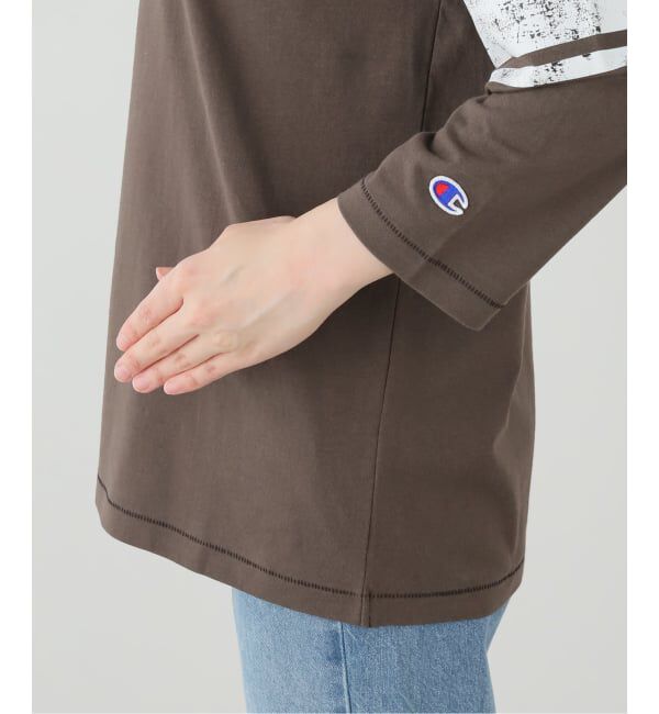 SLOBE IENA「Champion/チャンピオン 3/4 SLEEVE FOOTBALL T-SHIRT C3-E421」|Tシャツ・カットソー|