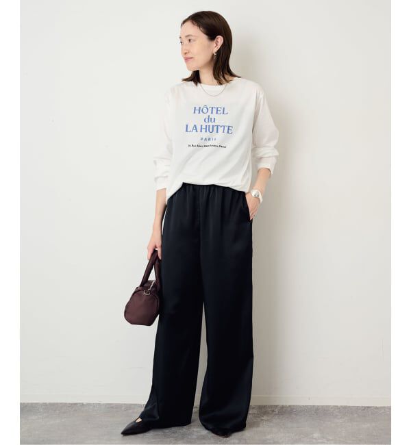 SLOBE IENA「La Hutte/ラ ユット SLOBE別注 ロンTEE」|Tシャツ・カットソー|