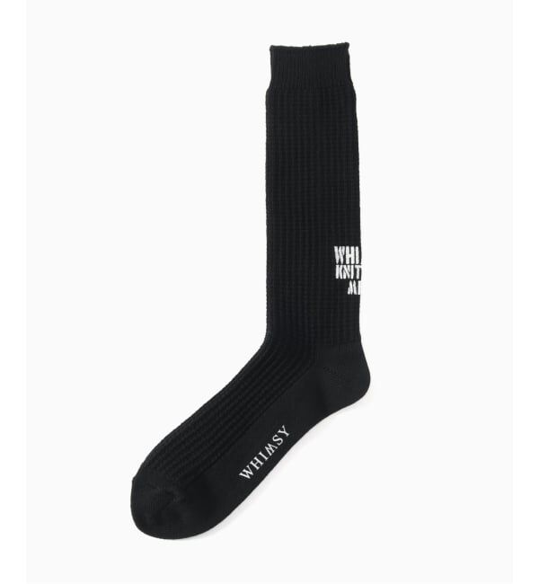 PULP「Whimsy / ウィムジー WAFFLE SOCKS」|ソックス|ブラック