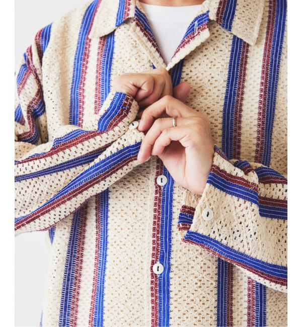 JOURNAL STANDARD relume「INDIA COTTON &rdquo;ウェイビー&rdquo; クロシェシャツ」|シャツ・ブラウス|