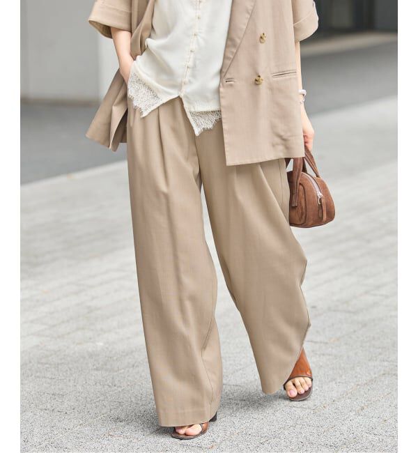 JOURNAL STANDARD「リネンライクロングスラブパンツ」|その他|
