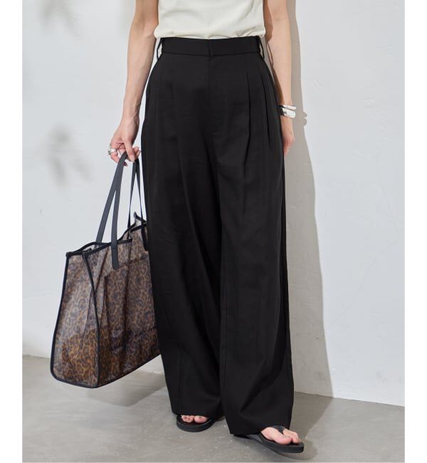 JOURNAL STANDARD「リネンライクロングスラブパンツ」|その他|