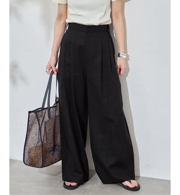 JOURNAL STANDARD「リネンライクロングスラブパンツ」|その他|