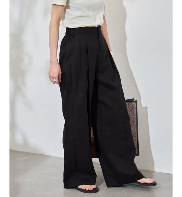 JOURNAL STANDARD「リネンライクロングスラブパンツ」|その他|