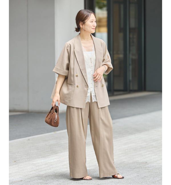 JOURNAL STANDARD「リネンライクロングスラブパンツ」|その他|