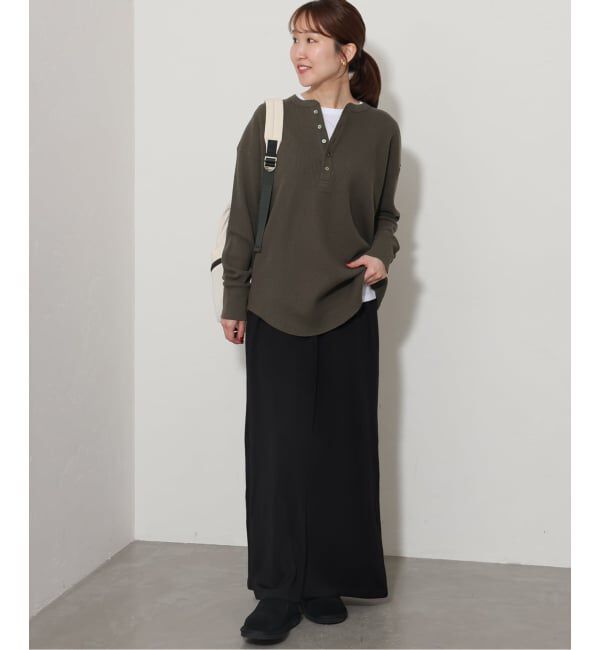 JOURNAL STANDARD relume「《予約》【Hanes&times;relume】別注Newワッフルヘンリーネックプルオーバー」|Tシャツ・カットソー|