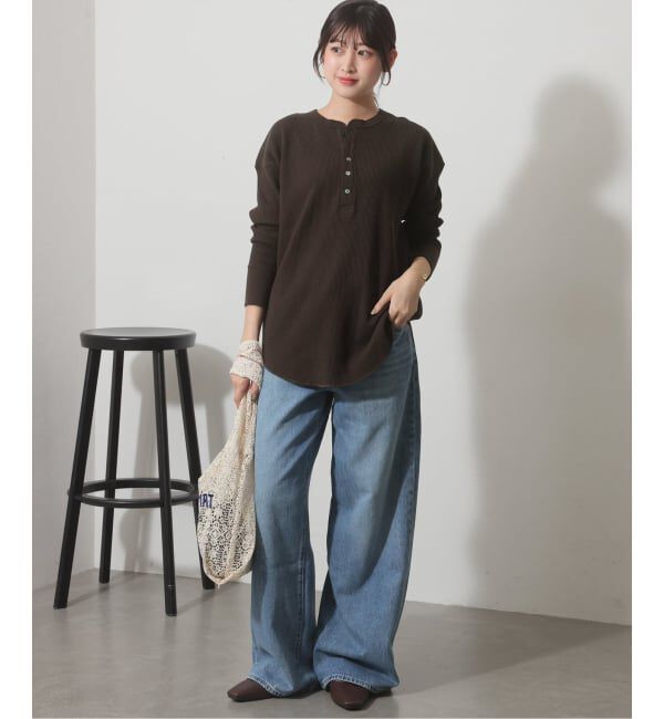 JOURNAL STANDARD relume「《予約》【Hanes&times;relume】別注Newワッフルヘンリーネックプルオーバー」|Tシャツ・カットソー|
