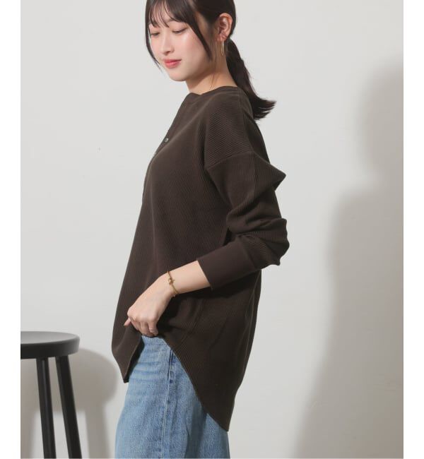 JOURNAL STANDARD relume「《予約》【Hanes&times;relume】別注Newワッフルヘンリーネックプルオーバー」|Tシャツ・カットソー|