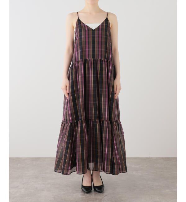 JOURNAL STANDARD「コットンシルクチェックティアード ワンピース」|ワンピース|