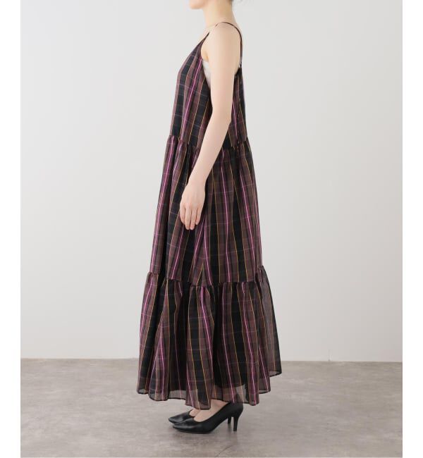 JOURNAL STANDARD「コットンシルクチェックティアード ワンピース」|ワンピース|