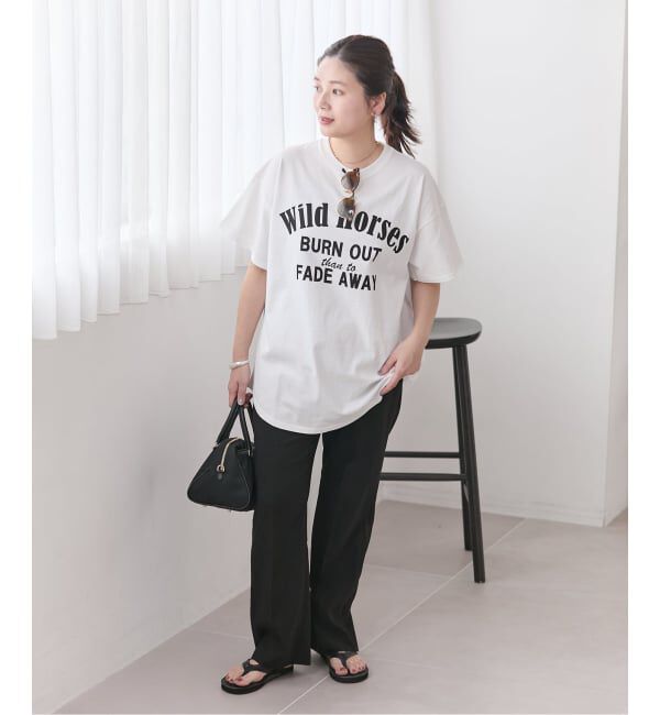 JOURNAL STANDARD「《追加4》ラウンドヘムピグメントT」|Tシャツ・カットソー|