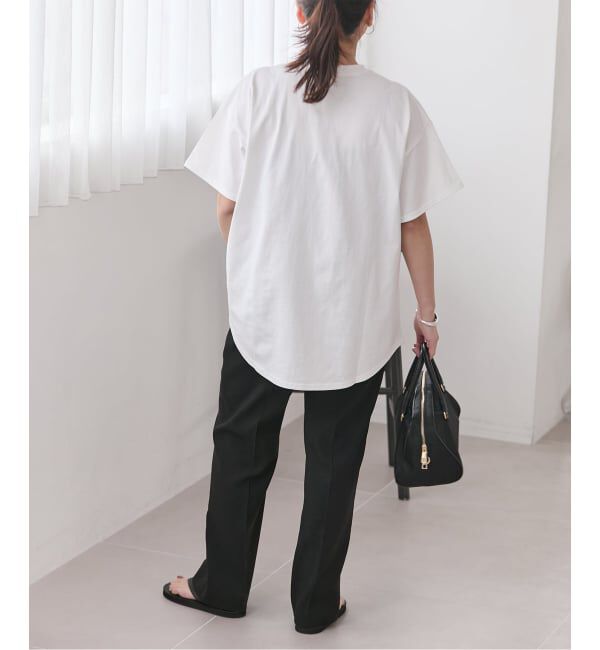 JOURNAL STANDARD「《追加4》ラウンドヘムピグメントT」|Tシャツ・カットソー|