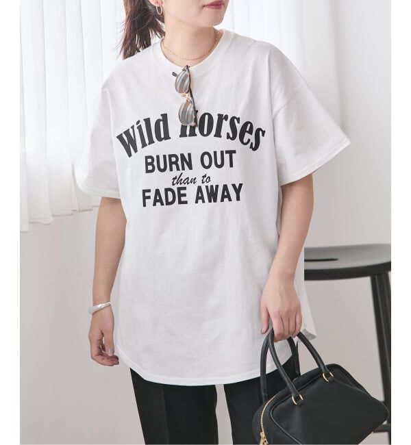 JOURNAL STANDARD「《追加4》ラウンドヘムピグメントT」|Tシャツ・カットソー|
