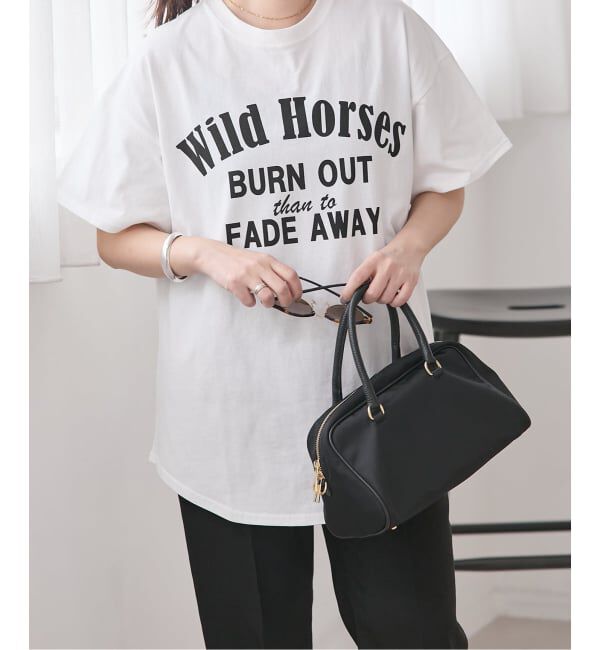 JOURNAL STANDARD「《追加4》ラウンドヘムピグメントT」|Tシャツ・カットソー|
