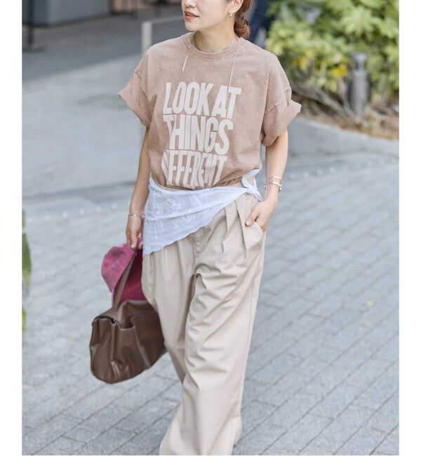 JOURNAL STANDARD「《追加4》ラウンドヘムピグメントT」|Tシャツ・カットソー|