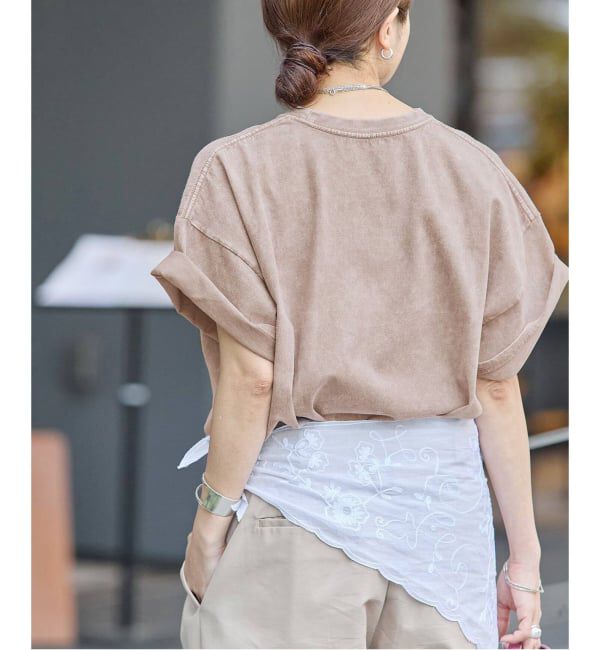 JOURNAL STANDARD「《追加4》ラウンドヘムピグメントT」|Tシャツ・カットソー|