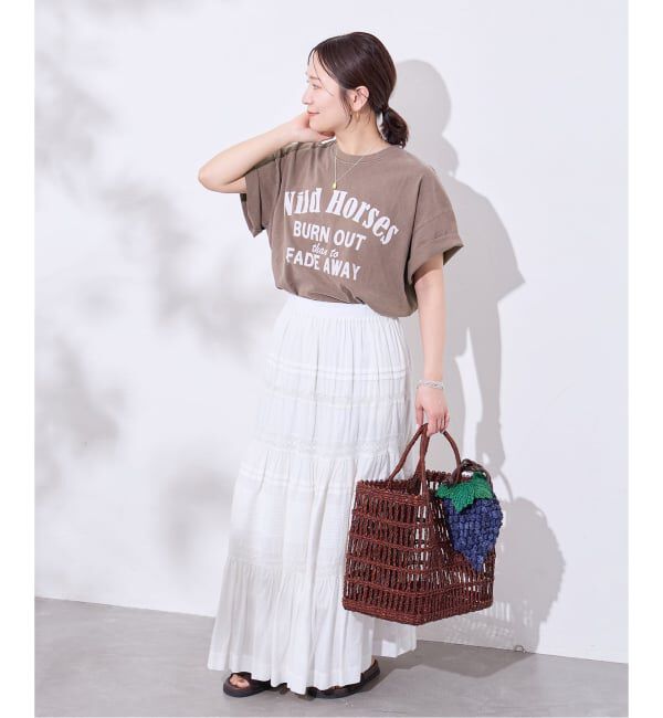 JOURNAL STANDARD「《追加4》ラウンドヘムピグメントT」|Tシャツ・カットソー|