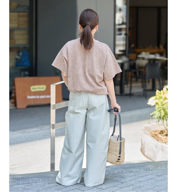 JOURNAL STANDARD「《追加4》ラウンドヘムピグメントT」|Tシャツ・カットソー|