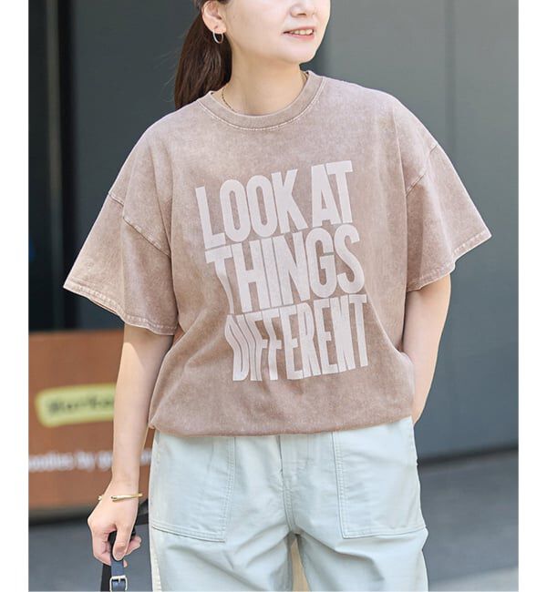 JOURNAL STANDARD「《追加4》ラウンドヘムピグメントT」|Tシャツ・カットソー|