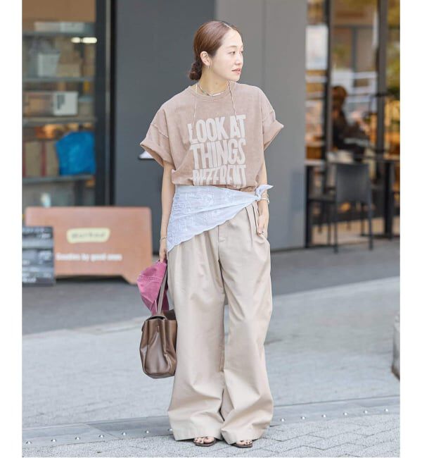 JOURNAL STANDARD「《追加4》ラウンドヘムピグメントT」|Tシャツ・カットソー|