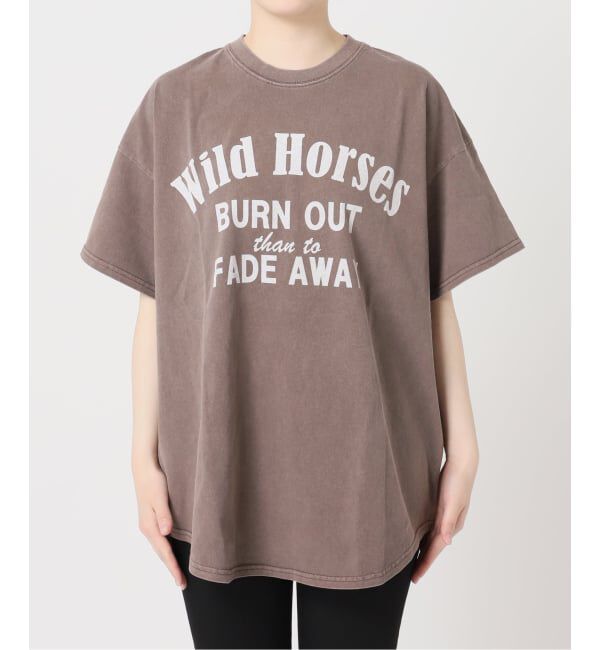 JOURNAL STANDARD「《追加4》ラウンドヘムピグメントT」|Tシャツ・カットソー|