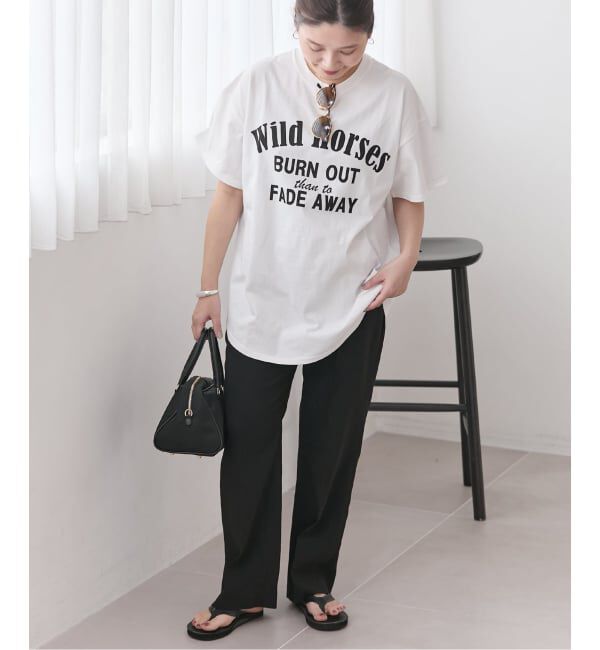 JOURNAL STANDARD「《追加4》ラウンドヘムピグメントT」|Tシャツ・カットソー|