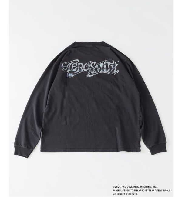 JOURNAL STANDARD relume「《予約》AERO SMITH / エアロスミス 別注 ヴィンテージ加工 プリントロンT」|Tシャツ・カットソー|
