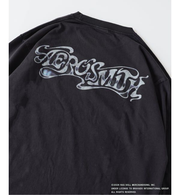 JOURNAL STANDARD relume「《予約》AERO SMITH / エアロスミス 別注 ヴィンテージ加工 プリントロンT」|Tシャツ・カットソー|