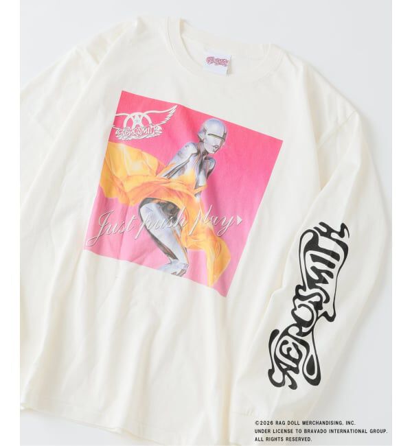 JOURNAL STANDARD relume「《予約》AERO SMITH / エアロスミス 別注 ヴィンテージ加工 プリントロンT」|Tシャツ・カットソー|