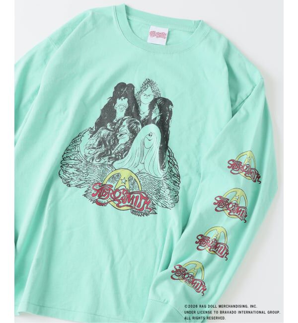 JOURNAL STANDARD relume「《予約》AERO SMITH / エアロスミス 別注 ヴィンテージ加工 プリントロンT」|Tシャツ・カットソー|