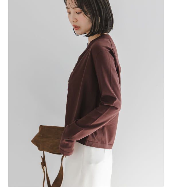 NOBLE「【洗える】18G CO/PL クルーカーディガン」|カーディガン|