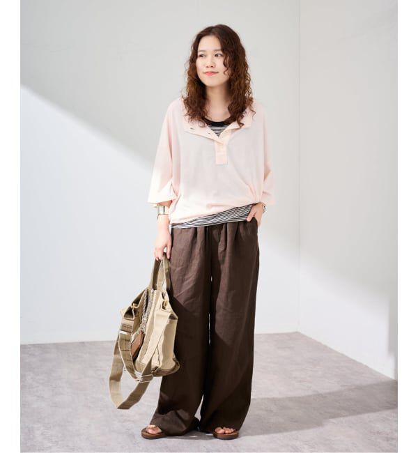 FRAMeWORK「ヘンリーネックWIDE-Tee」|Tシャツ・カットソー|