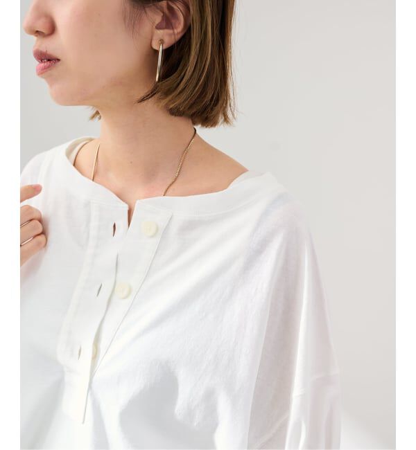 FRAMeWORK「ヘンリーネックWIDE-Tee」|Tシャツ・カットソー|