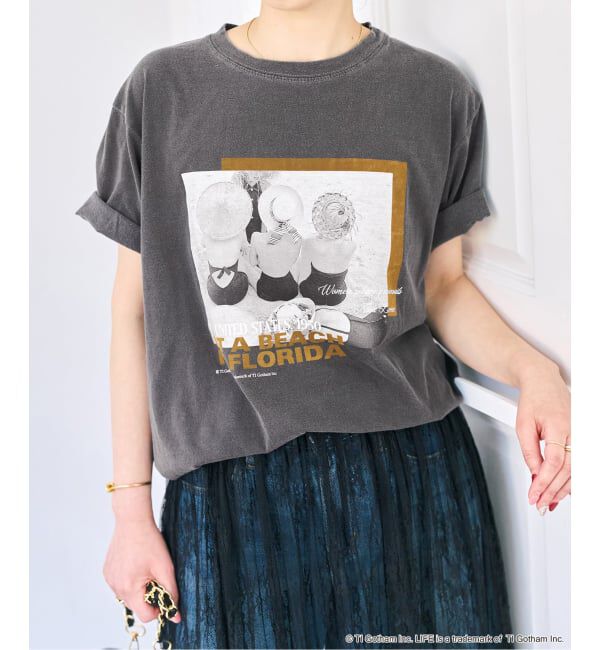 Spick and Span「《別注》GOOD ROCK SPEED / グッドロックスピード LPC S/S TEE」|Tシャツ・カットソー|ブラック A